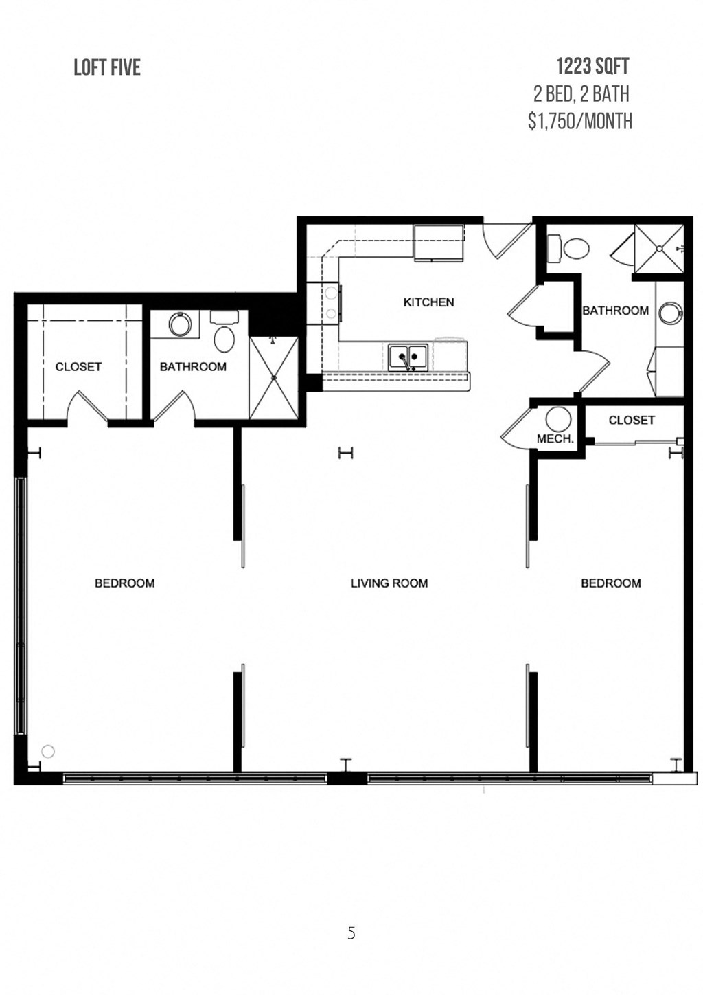 a floor plan of a house with a bedroom and a living room