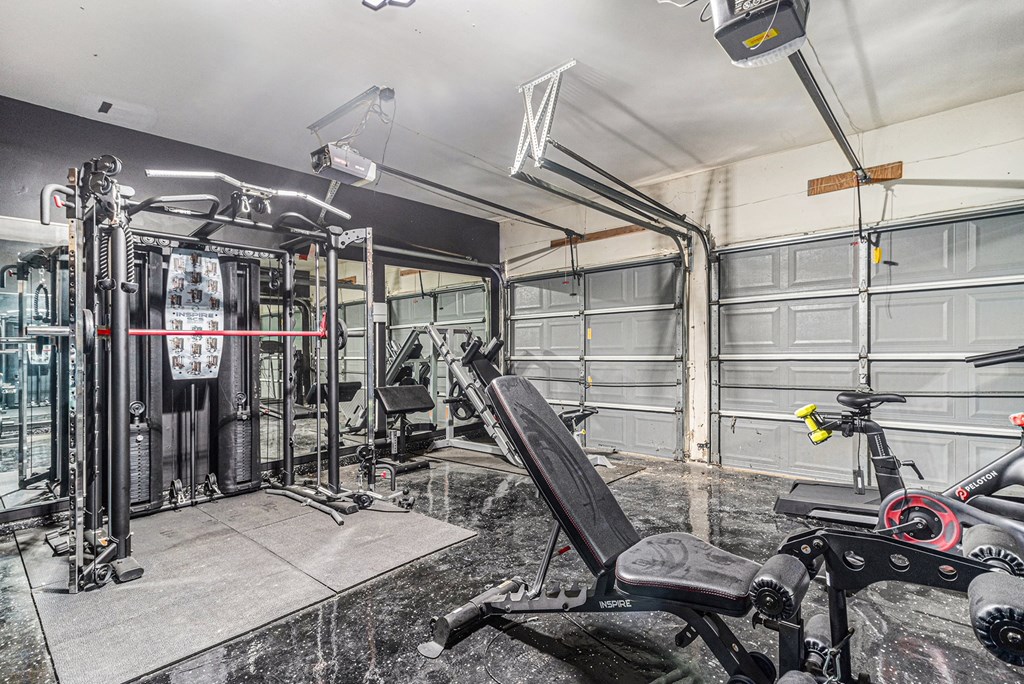 the gym at the house