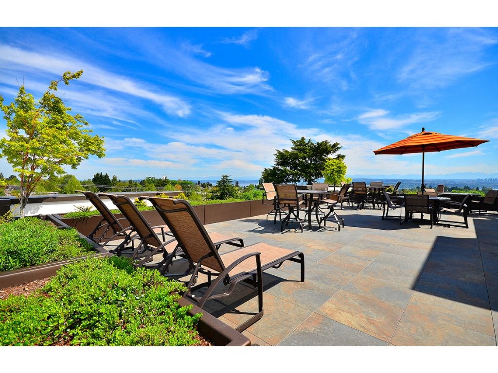 Community Rooftop Lounge at Ruth Court Apartments, Seattle, WA
