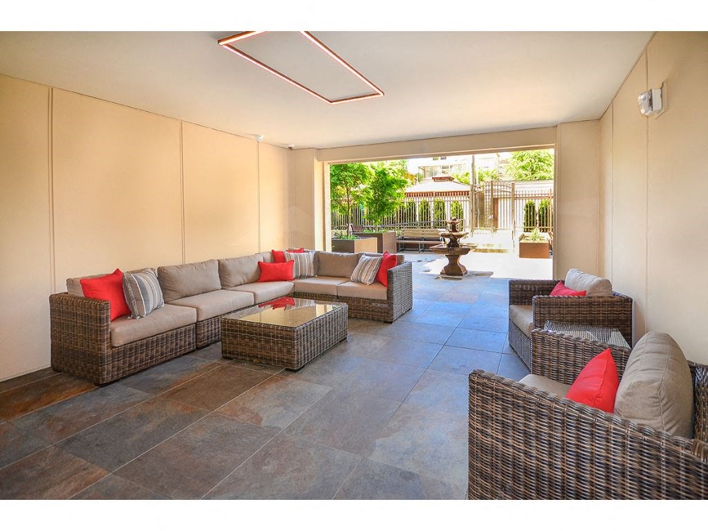 Living Room With Balcony at Ruth Court Apartments, Seattle, Washington
