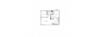 2 Bedroom 2 Bathroom B Floor Plan at Ruth Court Apartments, Washington, 98112