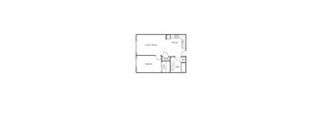 One Bedroom A Floor Plan at Ruth Court Apartments, Seattle, 98112