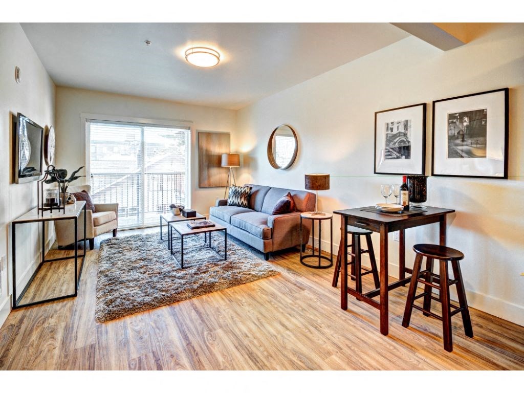 Modern Living Room at Ruth Court Apartments, Seattle, WA