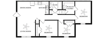 3x1 (+$50mo water,trash,sewage)