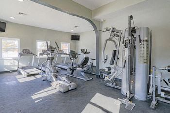 fitness center at Bloomington IL apartments