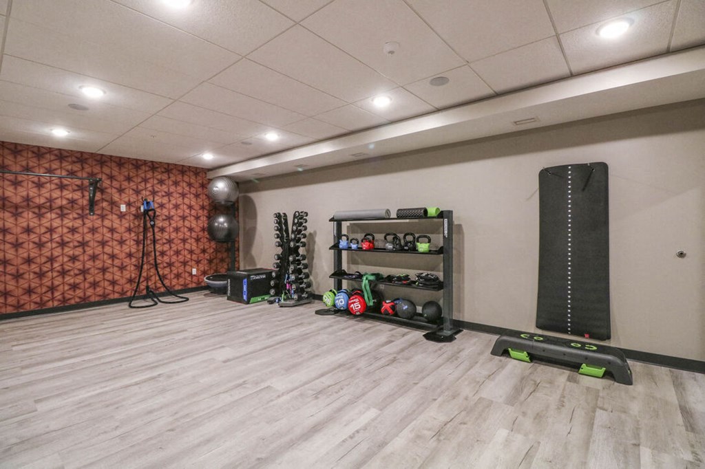 Two Level Fitness Center at Vue at Bluestone, Minnesota