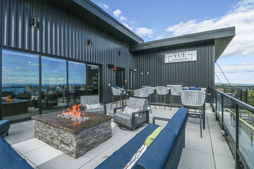 Rooftop Patio at Vue at Bluestone, Duluth, Minnesota