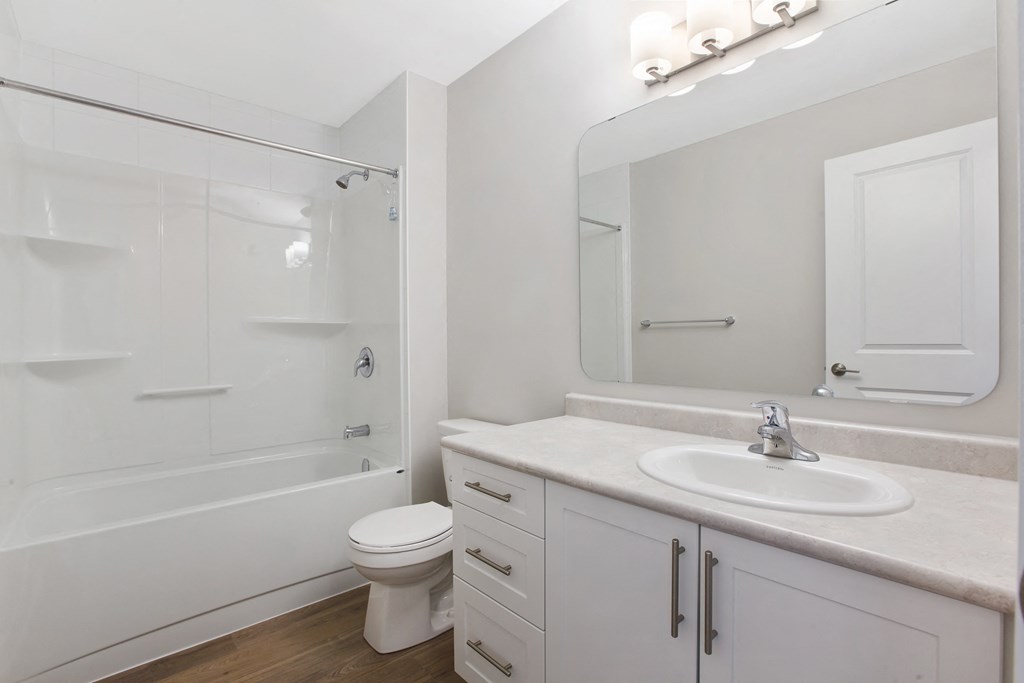 a bathroom with a sink toilet and a shower