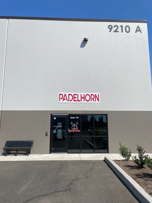 a building with a sign on the front of it