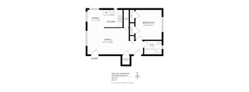 1 bedroom floorplan