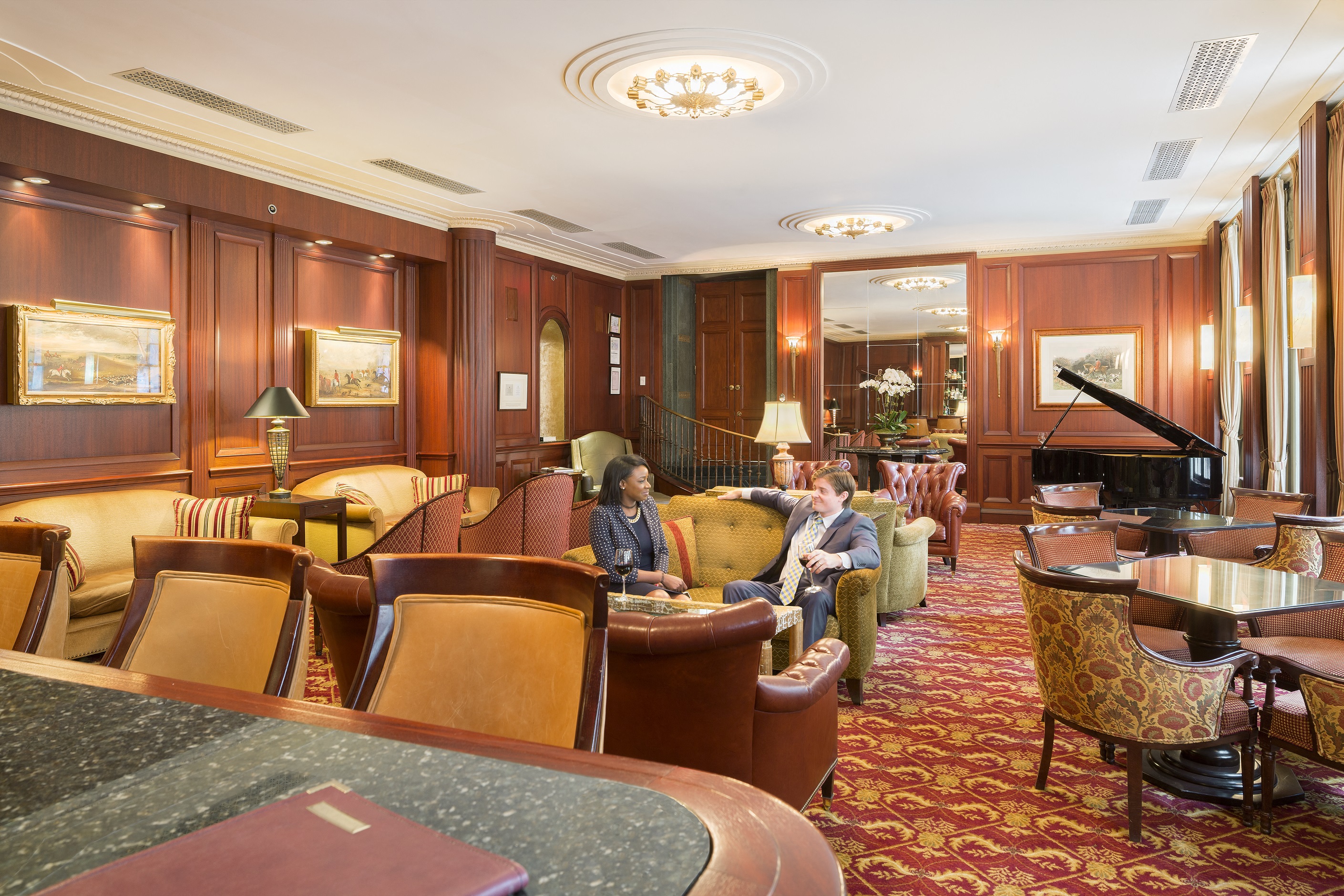 resident lounge with piano