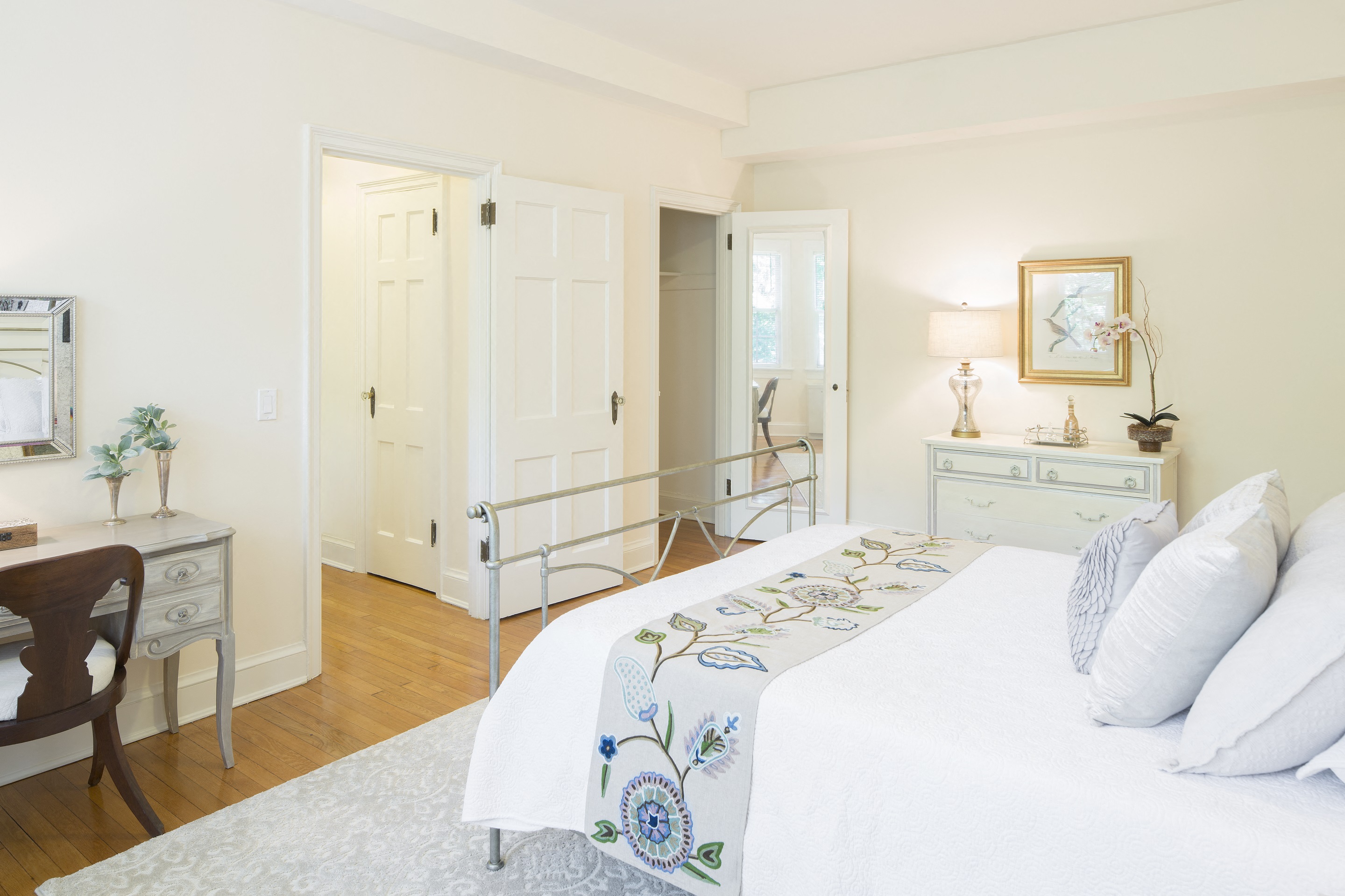 spacious bedroom with large closet