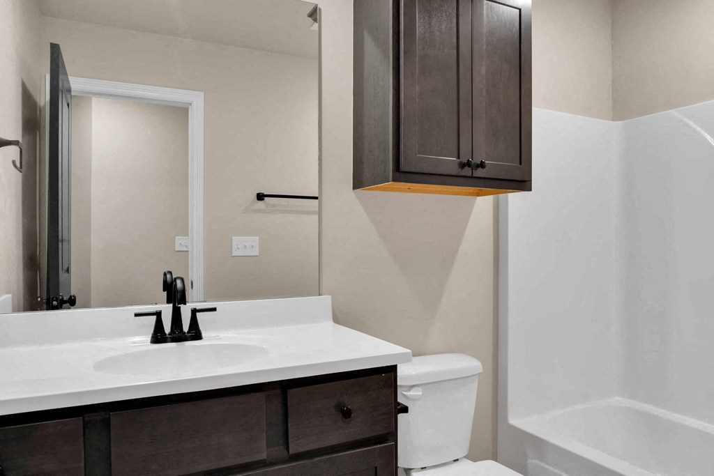 a bathroom with a sink and a toilet