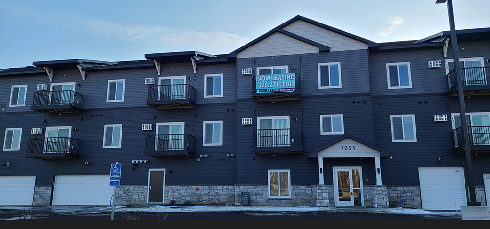 the building where the apartment is located