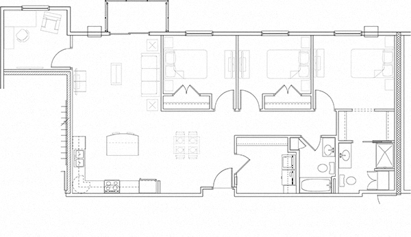 3 Bedroom 2 Bath +Den