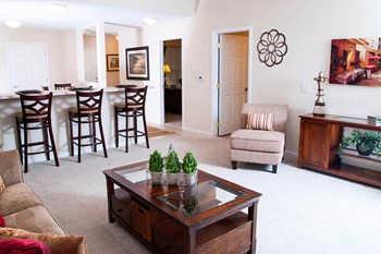 Brunswick Ohio Apartment Rentals Redwood Living Stoney Run Plum Creek Living Room - Photo Gallery 4