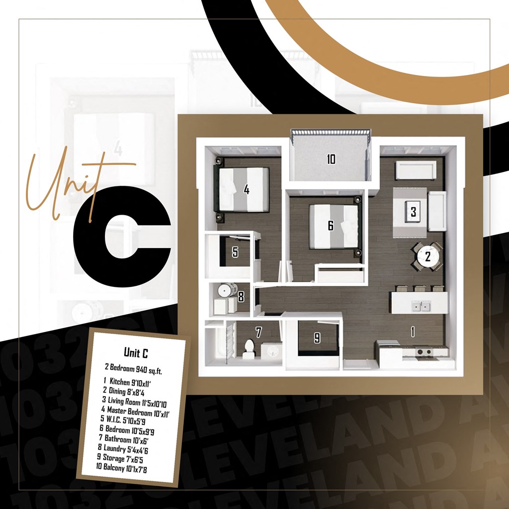 a floor plan of a small apartment with a bedroom and a bathroom