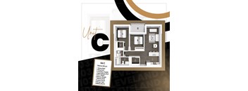 Suite C - 2 bed 1 bath