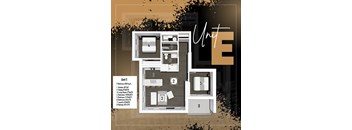 Suite E - 2 Bed 1 Bath Corner