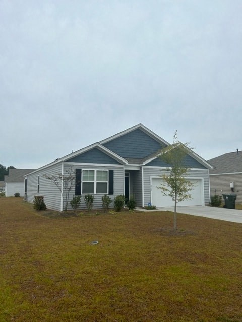 a house with a lawn in front of it