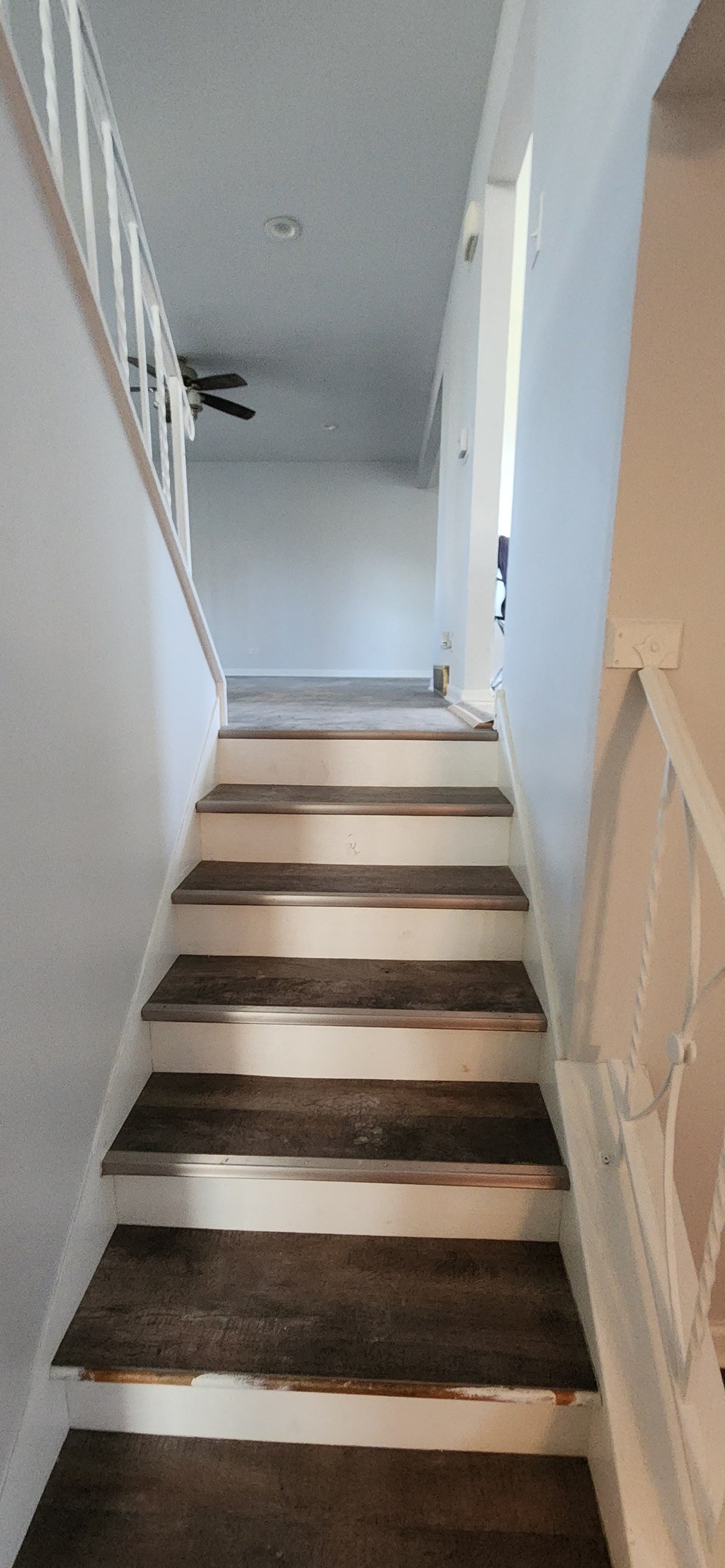 stairway up to the 2nd floor of a house