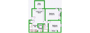 2 Bedrooms, 1 Bathroom