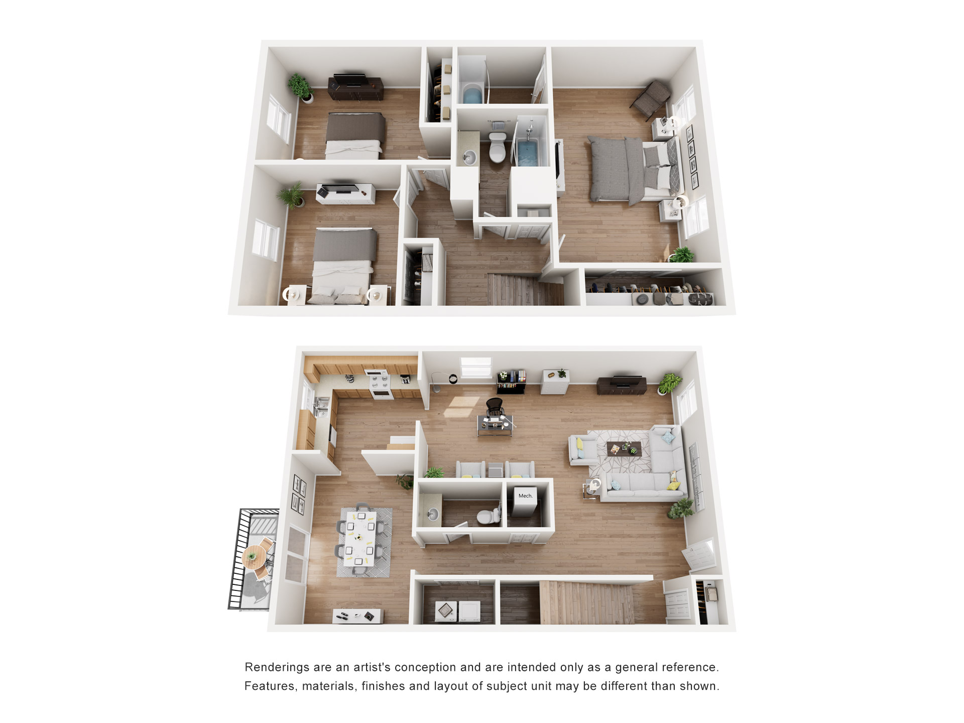 3 bed 2.5 bath Townhome