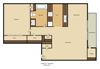 The Redwoods Apartment 1 Bedroom 1 Bathroom Floorplan The Redwoods Apartment 1 Bedroom 1 Bathroom Floorplan