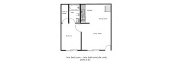 1 Bed 1 Bath
