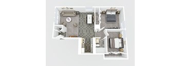 2 Bedrooms, 1 Bathroom
