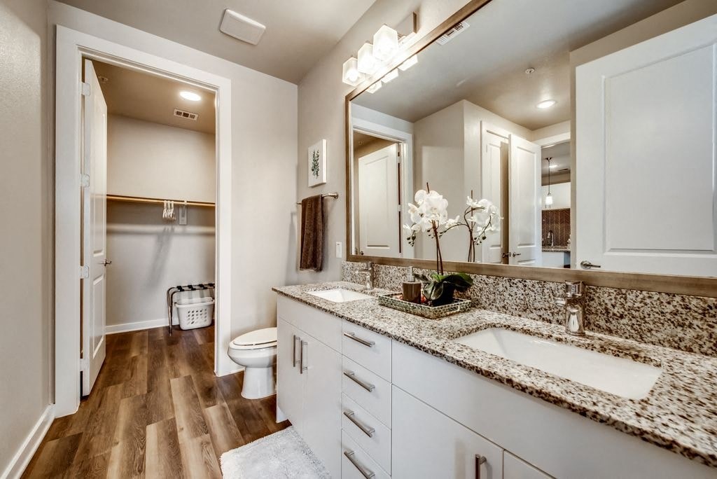 a bathroom with a sink and a toilet