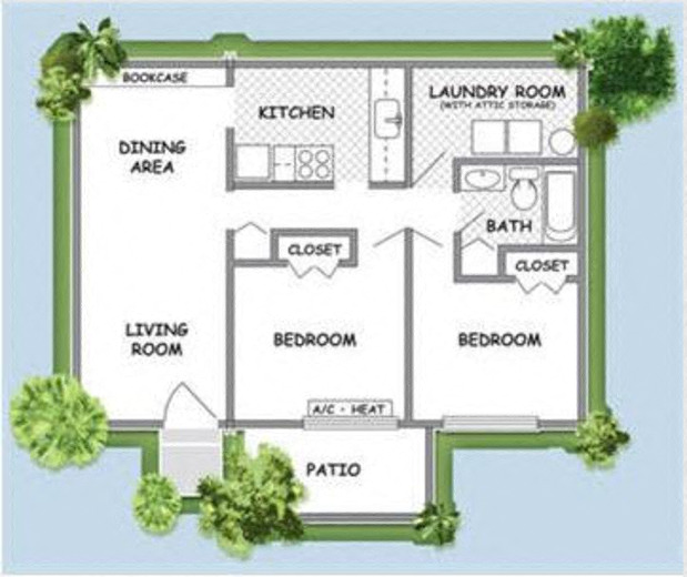 2 Bedroom - 1 Bathroom