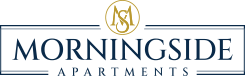 The image is of a logo for "Morningside Apartments".