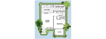 One Bedroom with Utility Room