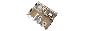 2 Bedrooms, 1 Bathroom