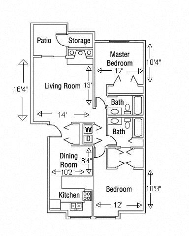 Two Bedroom Two Bathroom Two Bedroom Two Bathroom