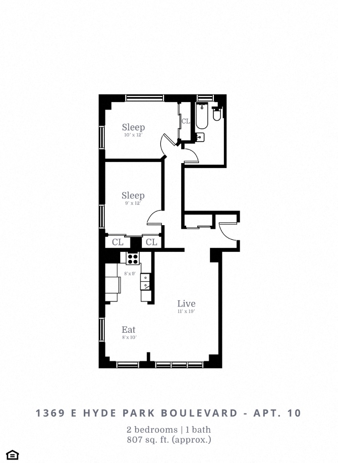 2 Bed | 1 Bath (C3)