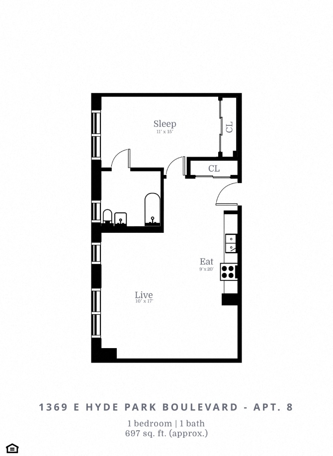 1 Bed | 1 Bath (B3)