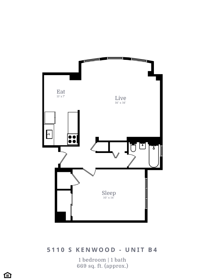 1 Bed | 1 Bath (B4)