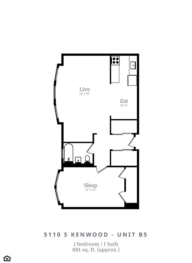 1 Bed | 1 Bath (B5)