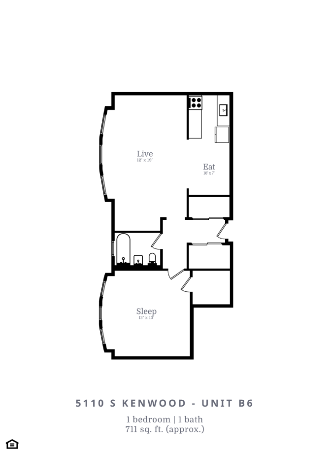 1 Bed | 1 Bath (B6)