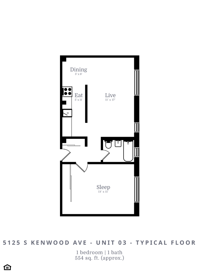 1 Bed | 1 Bath (B2)