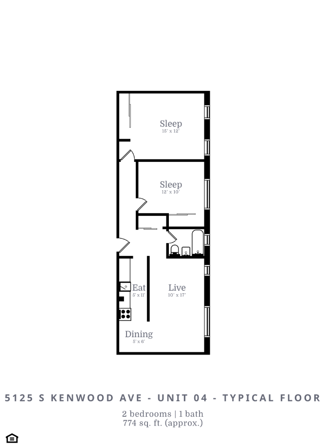 2 Bed | 1 Bath (C1)