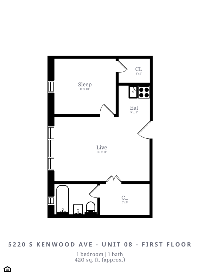 1 Bed | 1 Bath (B7)