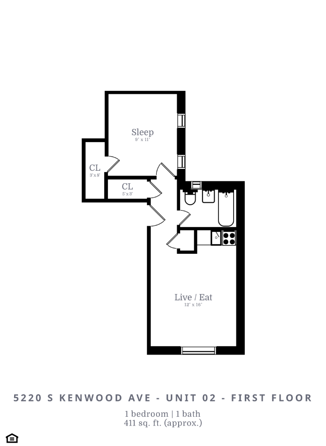 1 Bed | 1 Bath (B9)