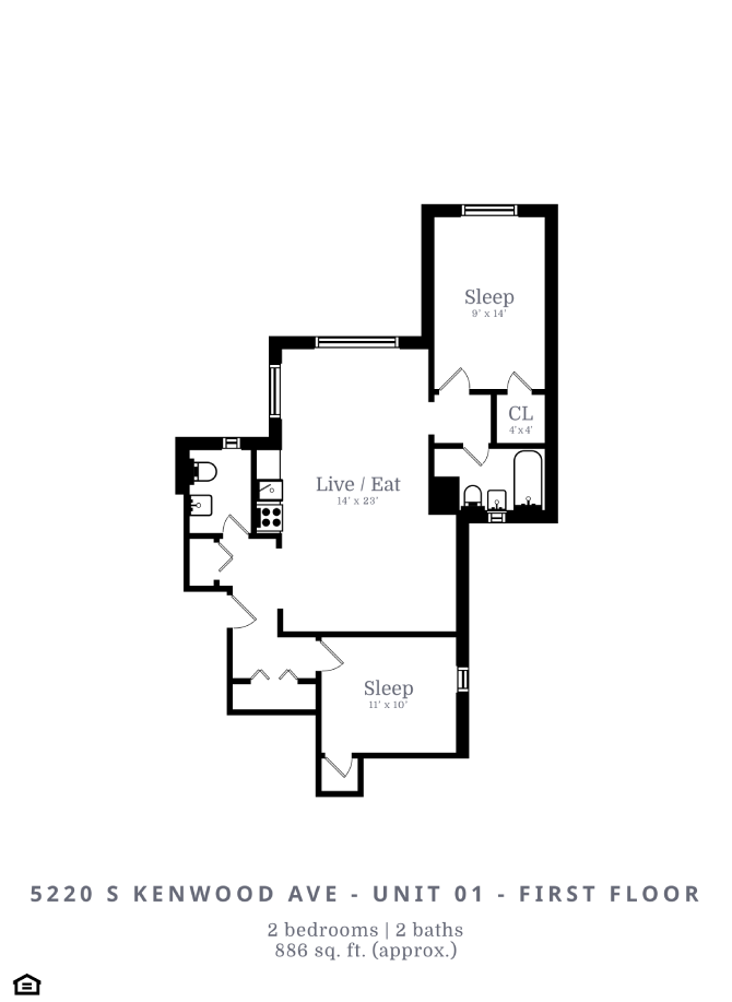 2 Bed | 2 Bath (C1)