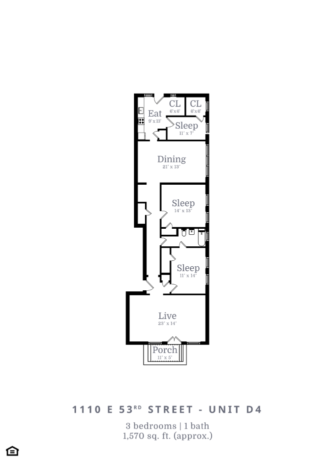 3 Bed | 1 Bath (D4)
