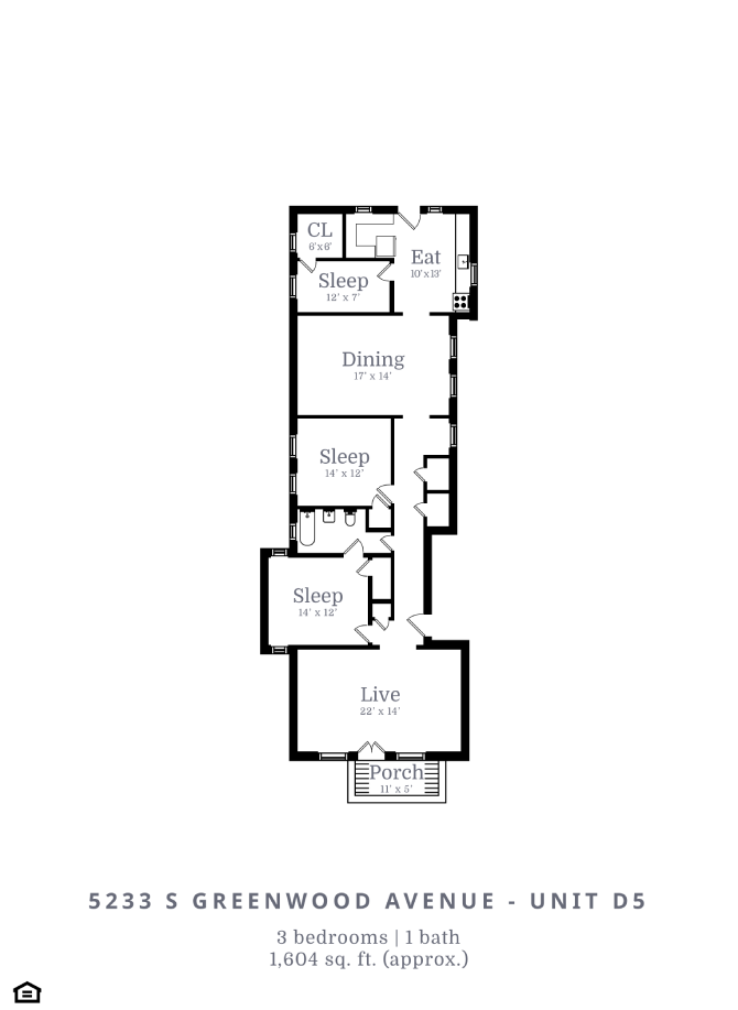 3 Bed | 1 Bath (D5)