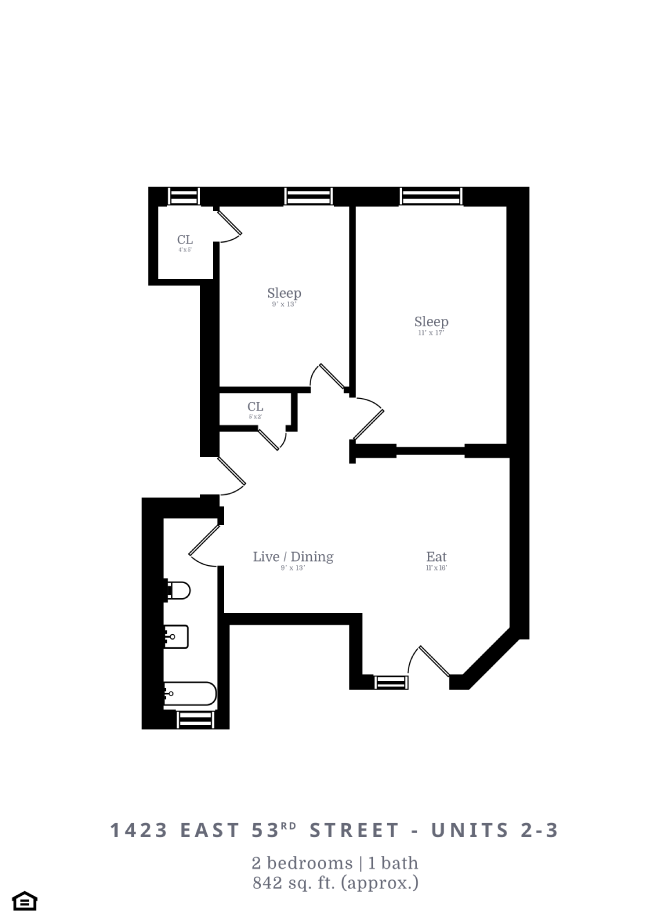 2 Bedroom | 1 Bath (C3)