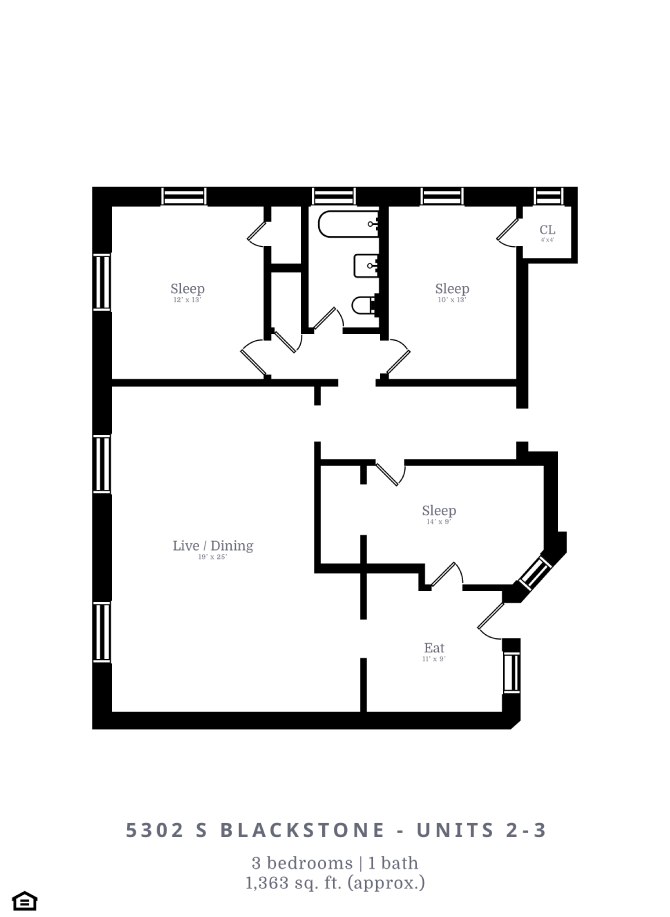 3 Bedroom | 1 Bath (D3)